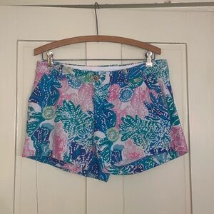 2 pair Lilly Pullitzer shorts, one size 8 and one size 0.